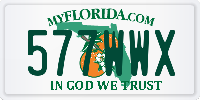 FL license plate 577WWX