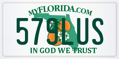 FL license plate 579LUS