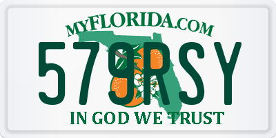 FL license plate 579RSY