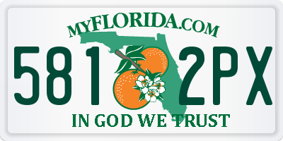 FL license plate 5812PX