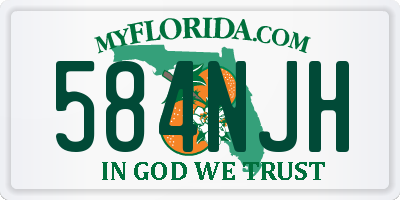 FL license plate 584NJH