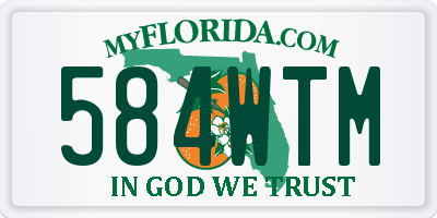 FL license plate 584WTM