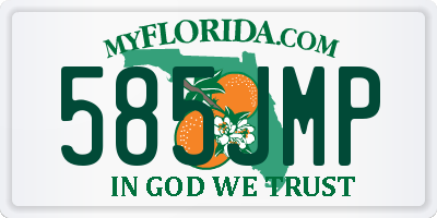 FL license plate 585JMP