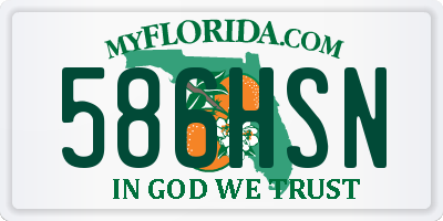 FL license plate 586HSN