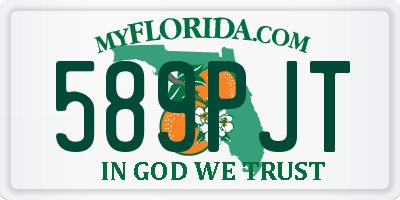 FL license plate 589PJT