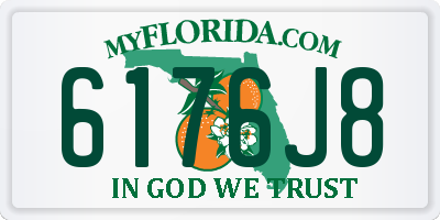 FL license plate 6176J8