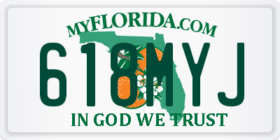 FL license plate 618MYJ