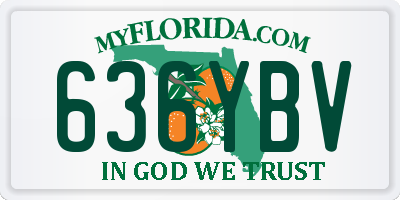 FL license plate 636YBV