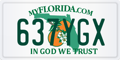 FL license plate 637YGX