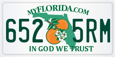 FL license plate 6525RM