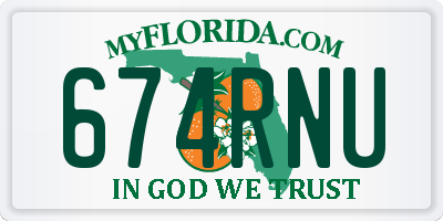 FL license plate 674RNU