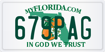 FL license plate 679PAG