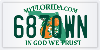 FL license plate 687QWN