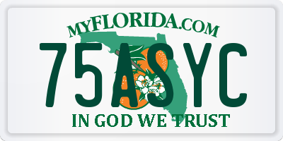 FL license plate 75ASYC