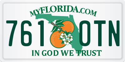 FL license plate 7610TN