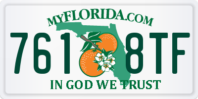 FL license plate 7618TF
