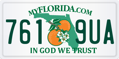 FL license plate 7619UA
