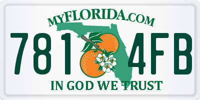 FL license plate 7814FB