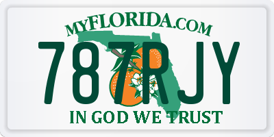 FL license plate 787RJY