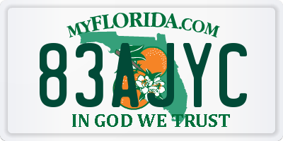 FL license plate 83AJYC
