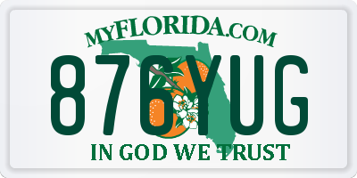 FL license plate 876YUG