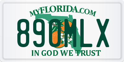 FL license plate 890MLX
