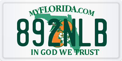 FL license plate 892NLB