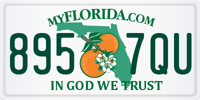 FL license plate 8957QU