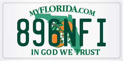 FL license plate 896NFI