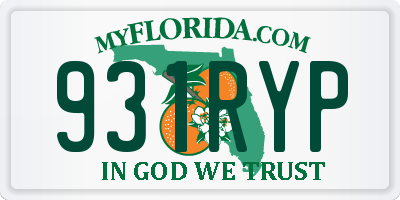 FL license plate 931RYP