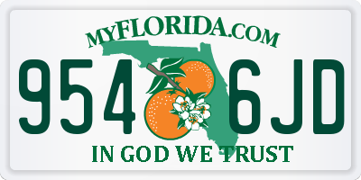 FL license plate 9546JD