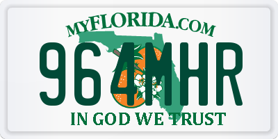 FL license plate 964MHR