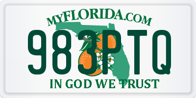 FL license plate 983PTQ
