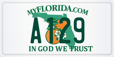 FL license plate A129