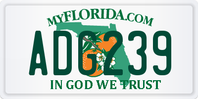 FL license plate ADG239
