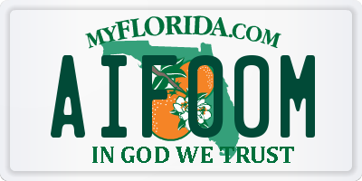 FL license plate AIF00M