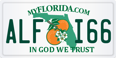 FL license plate ALFI66