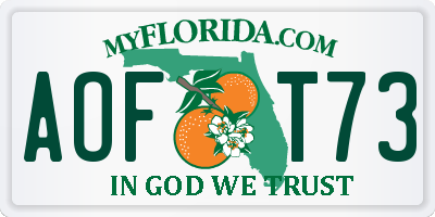 FL license plate AOFT73