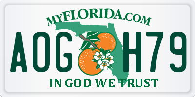FL license plate AOGH79