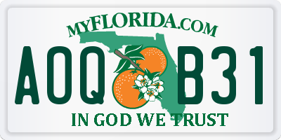 FL license plate AOQB31