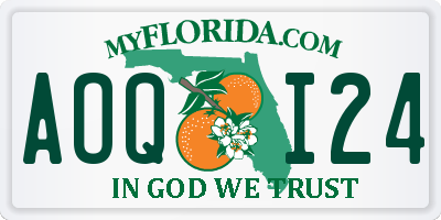 FL license plate AOQI24