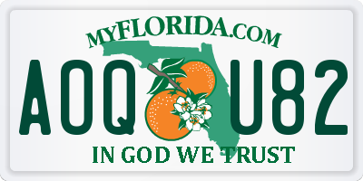 FL license plate AOQU82