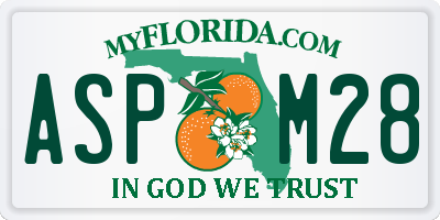 FL license plate ASPM28