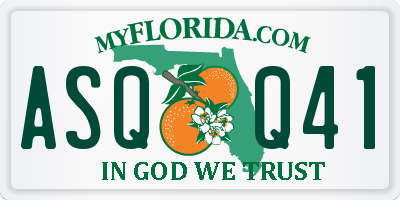 FL license plate ASQQ41