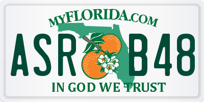 FL license plate ASRB48