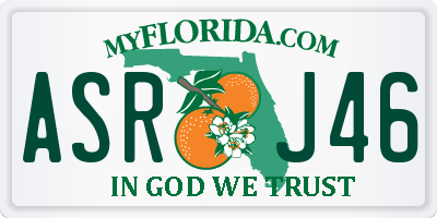 FL license plate ASRJ46