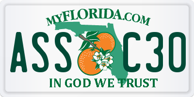 FL license plate ASSC30