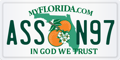 FL license plate ASSN97