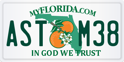 FL license plate ASTM38