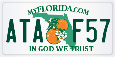 FL license plate ATAF57